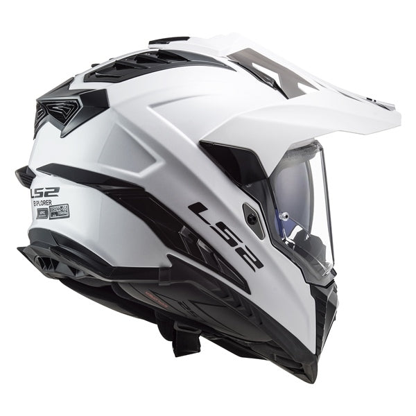 LS2 MX701 EXPLORER SOLID WHITE - SECURTEX MOTOR S.L (t/a MaximoMoto)
