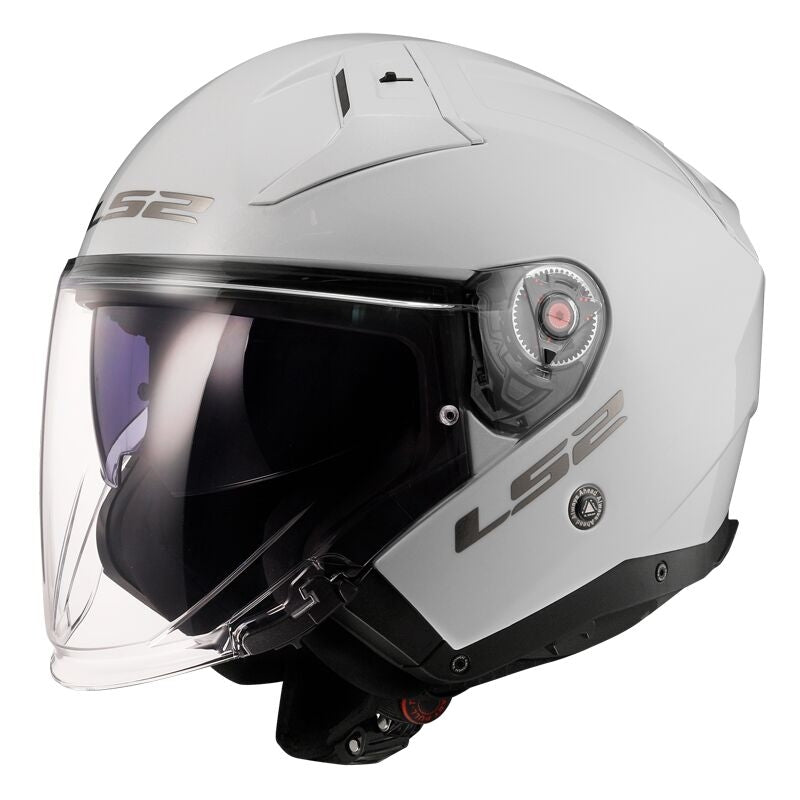 LS2 OF603 Infinity II solid whit Jet Open Face casco moto Scooter