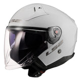 LS2 OF603 Infinity II solid whit Jet Open Face casco moto Scooter