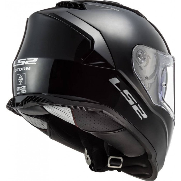 LS2 FF800 STORM SOLID GLOSS BLACK - SECURTEX MOTOR S.L (t/a MaximoMoto)