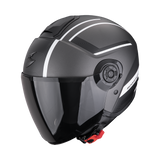 SCORPION EXO-CITY II COSMOS CASCO DE MOTO Plata Mate-Blanco