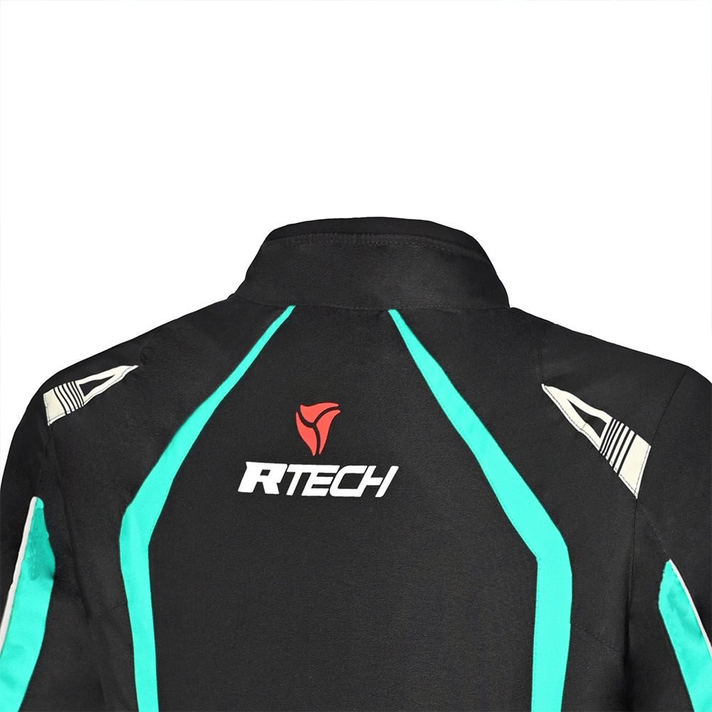R-TECH - Chaqueta Textil Marshal Lady Negro/Turquesa - SECURTEX MOTOR S.L (t/a MaximoMoto)