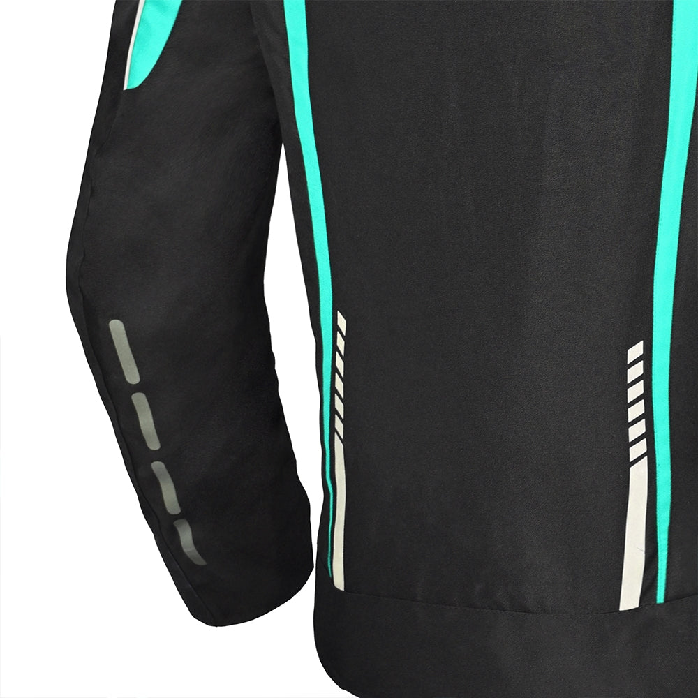 R-TECH - Chaqueta Textil Marshal Lady Negro/Turquesa - SECURTEX MOTOR S.L (t/a MaximoMoto)