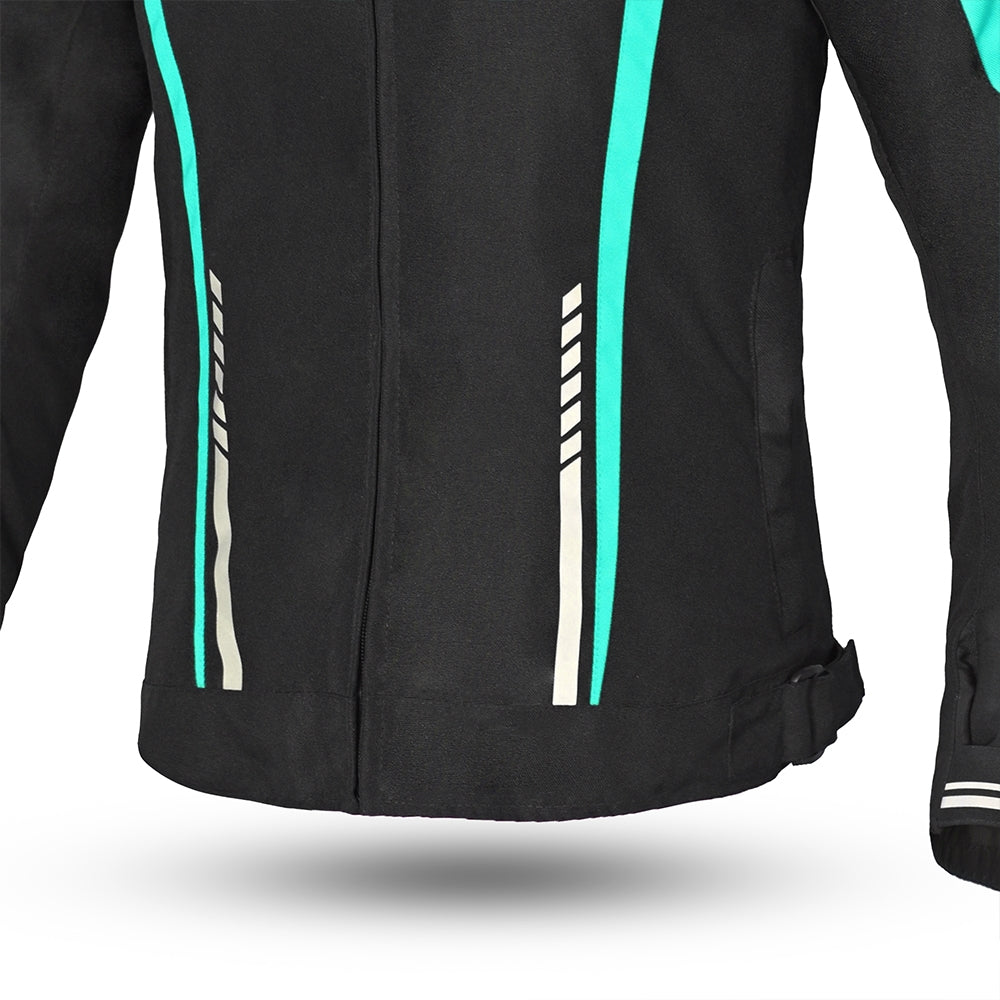 R-TECH - MARSHAL LADY Negro/Turquesa