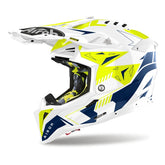 AIROH - CASCOS AVIATOR 3 SPIN YELLOW/BLUE GLOSS - SECURTEX MOTOR S.L (t/a MaximoMoto)