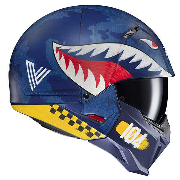 MCSF HJC I20 Vanguard MC2SF Casco abierto clásico para motocicleta