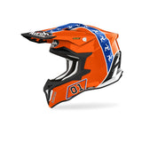 AIROH STRYCKER HAZZARD Motocicleta Motocross Casco Brillo
