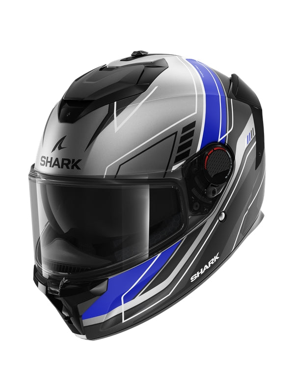 Shark - SPARTAN GT PRO Anthracite Blue Black - SECURTEX MOTOR S.L (t/a MaximoMoto)