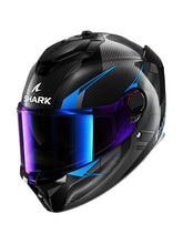 Shark - SPARTAN GT PRO CARBON Carbon Black Bleu - SECURTEX MOTOR S.L (t/a MaximoMoto)