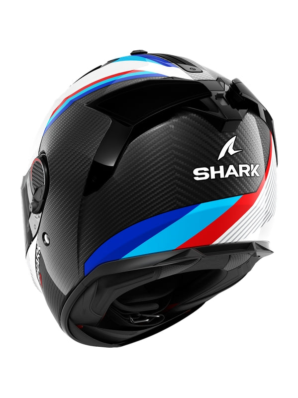 Shark - SPARTAN GT PRO CARBON Carbon White Blue - SECURTEX MOTOR S.L (t/a MaximoMoto)