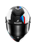 Shark - SPARTAN GT PRO CARBON Carbon White Blue - SECURTEX MOTOR S.L (t/a MaximoMoto)