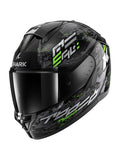 Shark HE1109EKSG Cascos RIDILL 2 Negro Plata Verde