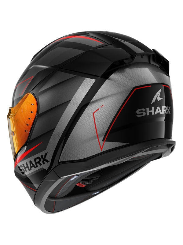 SHARK D SKWAL 3 negro antracita rojo Casco integral