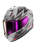 SHARK D SKWAL 3 Blast plata violeta negro Casco integral