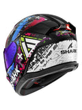 SHARK SKWAL i3 HELLCAT Integral Casco Negro Cromo Azul
