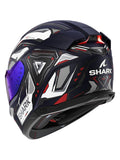 SHARK SKWAL i3 LINIK Mat Integral Casco Azul Blanco Rojo