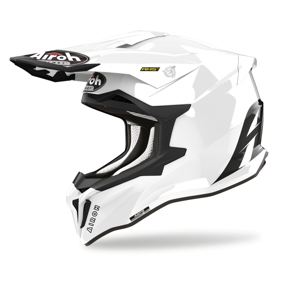AIROH - CASCOS STRYCKER COLOR WHITE GLOSS - SECURTEX MOTOR S.L (t/a MaximoMoto)