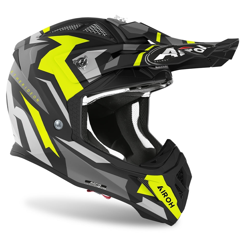AIROH - CASCOS AVIATOR ACE SWOOP YELLOW MATT - SECURTEX MOTOR S.L (t/a MaximoMoto)