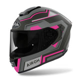 AIROH - CASCOS ST.501 SQUARE PINK MATT - SECURTEX MOTOR S.L (t/a MaximoMoto)