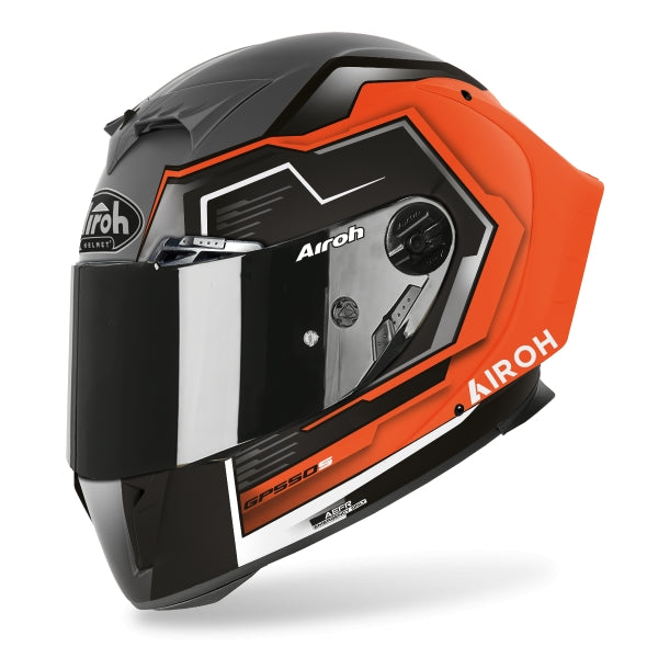 AIROH - CASCOS GP550 S RUSH ORANGE FLUO MATT - SECURTEX MOTOR S.L (t/a MaximoMoto)