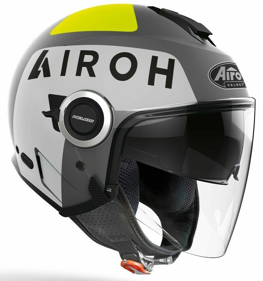 AIROH - CASCOS HELIOS UP GREY MATT - SECURTEX MOTOR S.L (t/a MaximoMoto)