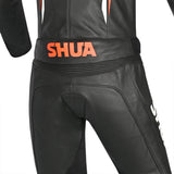 SHUA INFINITY 2PC MONO DE MOTO HOMBRE NEGRO NARANJA