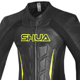 SHUA INFINITY 1 PC MONO DE MOTO HOMBRE NEGRO AMARILLO FLOU