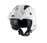 KAPPA KV45 Trial Estilo Retro Jet Casco Blanco Brillante - CASCO