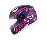KAPPA KV38 Houston Señora Motocicleta Integral Casco Rosa Morado Negro - CASCO