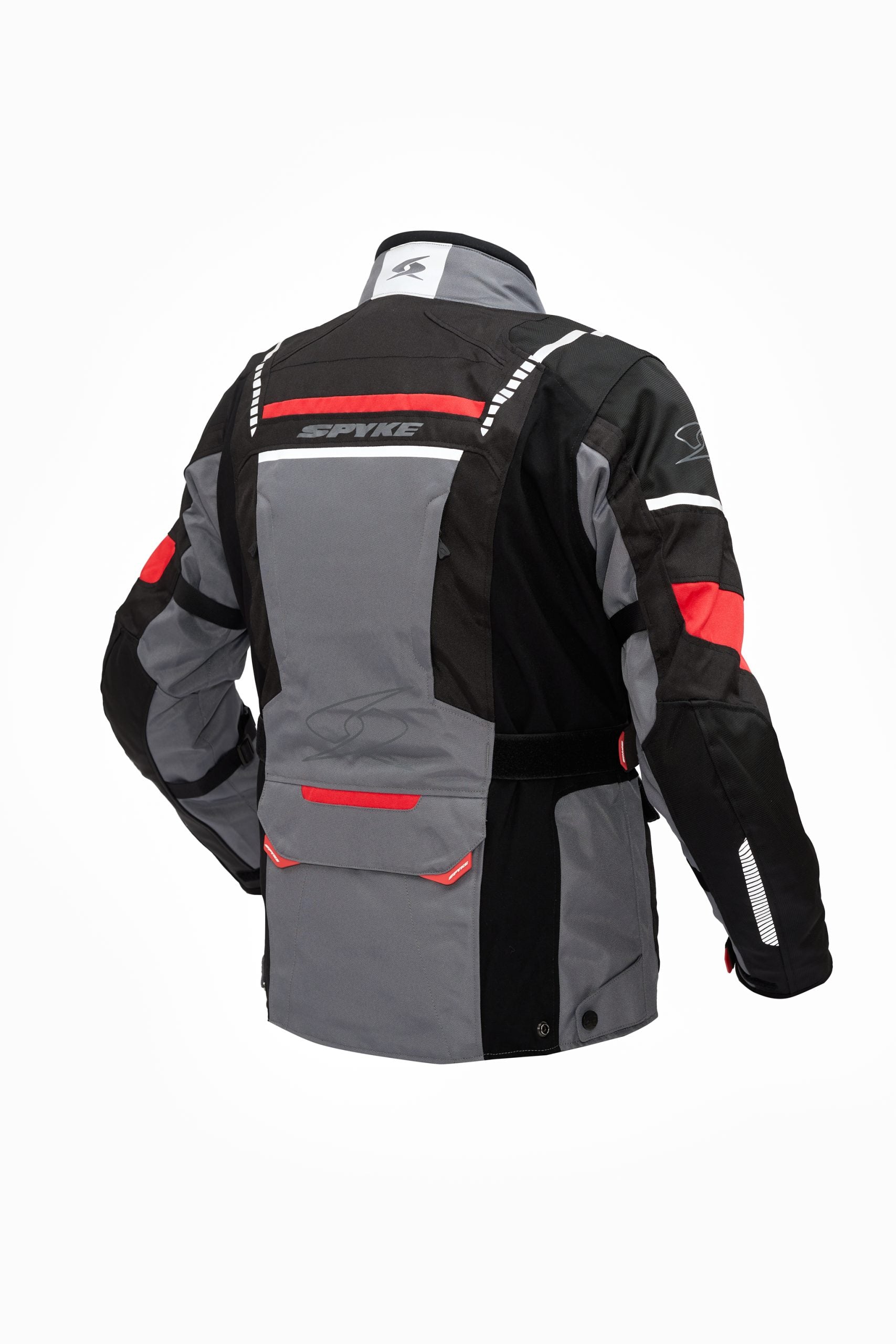 SPYKE - COMPASS DRY TECNO MAN JACKET GREY/BLACK/RED