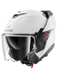 SHARK OXO BLANK MOTOCICLETA ABATIBLE CASCO BLANCO PERLADO