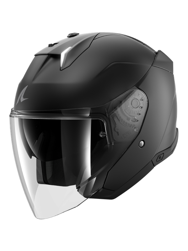 SHARK SKWAL I3 JET BLANK ON-ROAD MOTOCICLETA CASCO NEGRO MATE