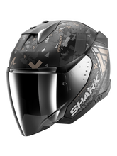 SHARK SKWAL i3 JET Hellcat Casco negro mate cromado antracita