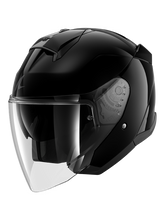 SHARK SKWAL JET BLANK MOTOCICLETA CARA ABIERTA CASCO NEGRO