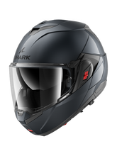 SHARK OXO BLANK FLIP FRONT EN DE MOTOCICLETA CASCO METAL PISTOLA