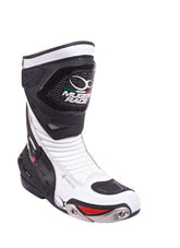 MUGENRACE BOT-MNR-1490 SPHANTOM Moto Deporte Botas Negro Blanco