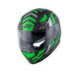 KAPPA KV41 Dallas Moto Casco Integral Negro Mate Verde - CASCO