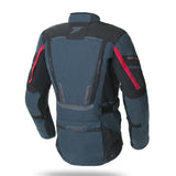 SEVENTY SD-JT81 CHAQUETA DE MOTO INVIERNO TOURING HOMBRE AZUL MARINO NEGRO ROJO