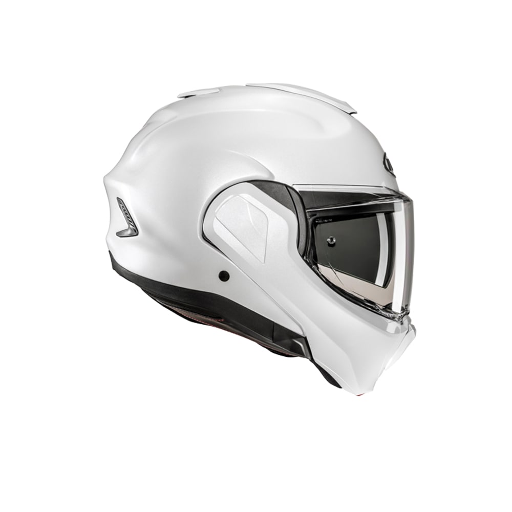 HJC F100 UNI casco modular de moto integral Pera blanca