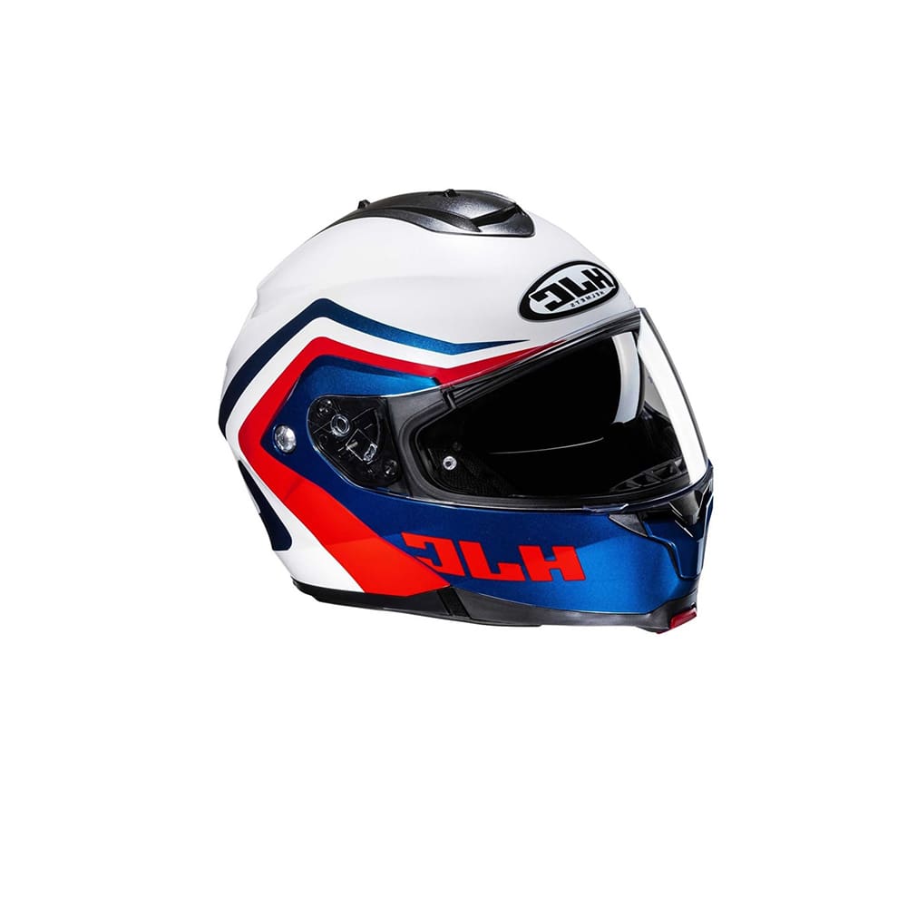 HJC C91N NEPOS MC21 MOTOCICLETA CASCO ABATIBLE BLANCO AZUL ROJO
