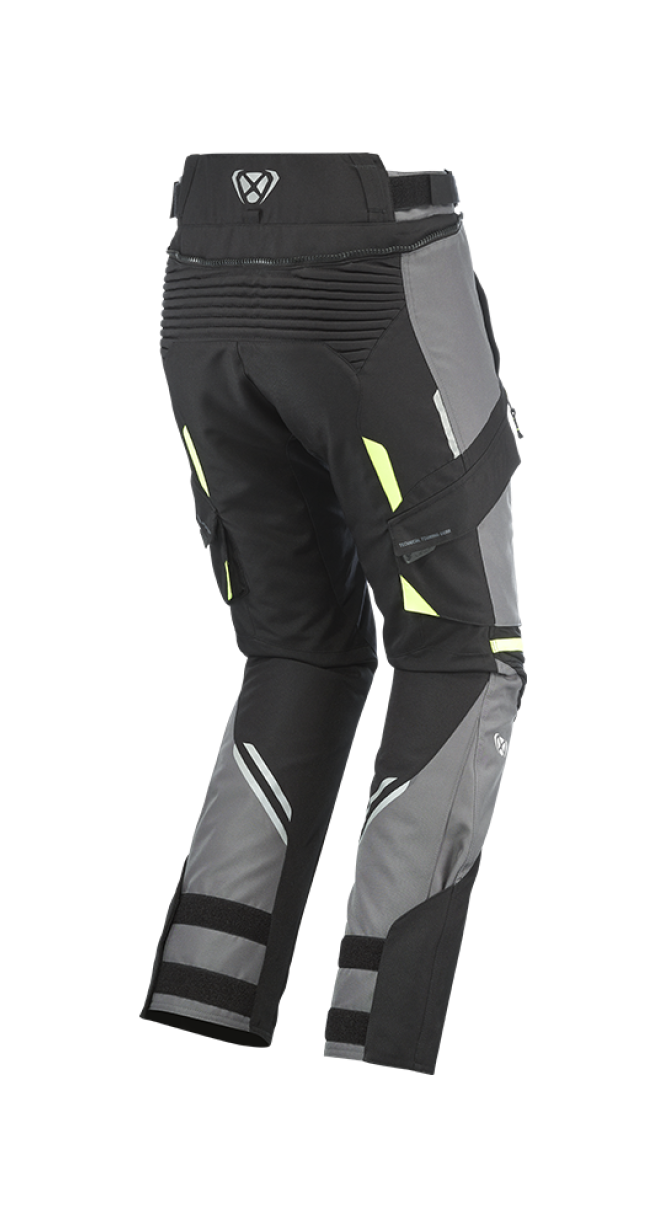 IXON MIDGARD PT MOTO PANTALONES GRIS AMARILLO BRILLANTE