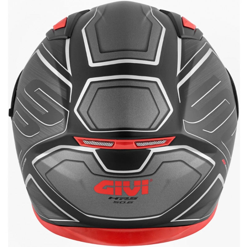 GIVI CASCO FULL 506/SPORT. LED/DEEP NEGRO-MT/ROJO - SECURTEX MOTOR S.L (t/a MaximoMoto)