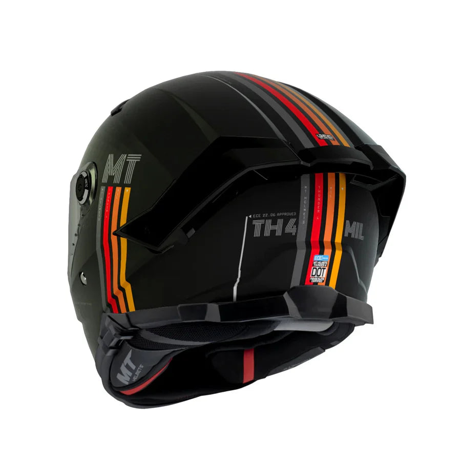 MT Thunder 4 Sv Mil A11 Casco Integral De Moto Turismo Mate - CASCO