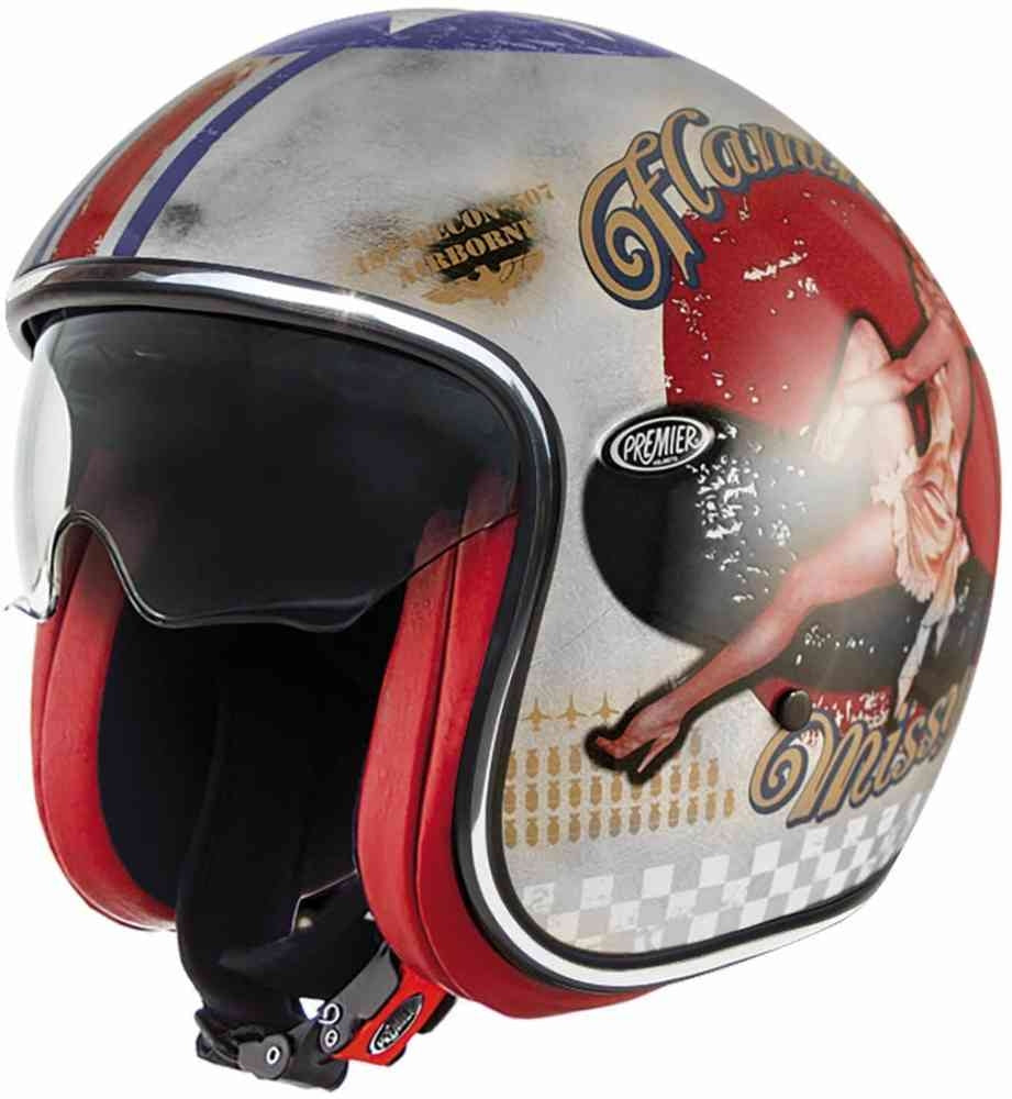 PREMIER - CASCO VINT. PIN UP OLD STYLE SILV