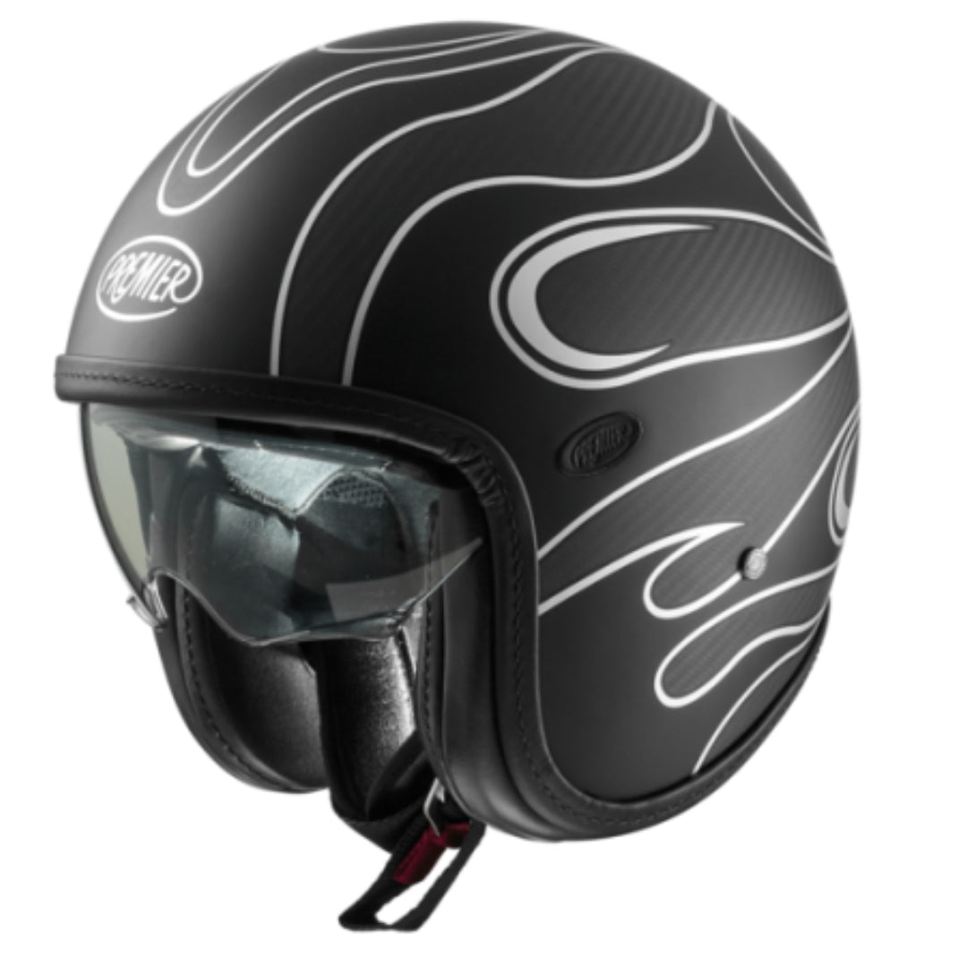 PREMIER - CASCO VINT.PL ED.CARB FR SILV.CHROM BM