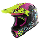 LS2 MX437 FAST II MINI CASCO DE MOTO GORILLA PÚRPURA
