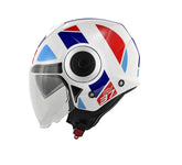 KAPPA KV37 EVO Carcasa Scooter Estilo Casco Blanco Azul Rojo - CASCO