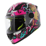 LS2 FF812 KID CYBERG CASCO DE MOTO PÚRPURA CYAN