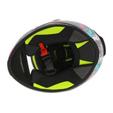 LS2 FF812 KID CYBERG CASCO DE MOTO PÚRPURA CYAN