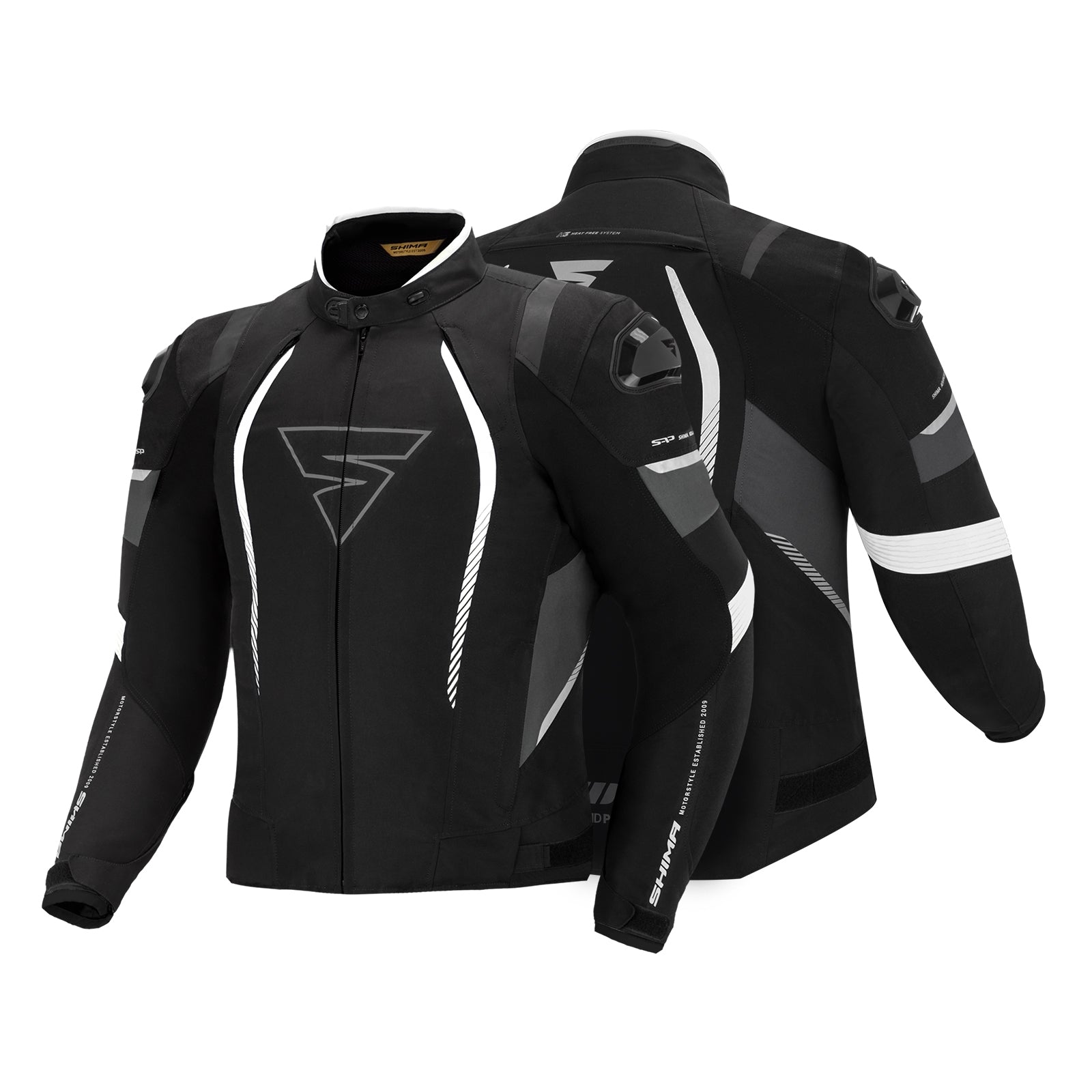 SHIMA SOLID PRO JACKET BLACK - SECURTEX MOTOR S.L (t/a MaximoMoto)